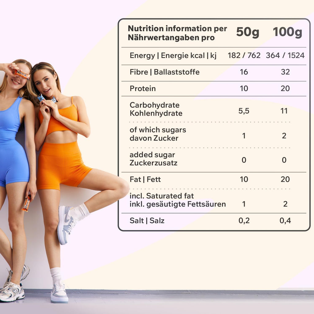 Fitness SHOCK Protein Bar – Hazelnut & Caramel