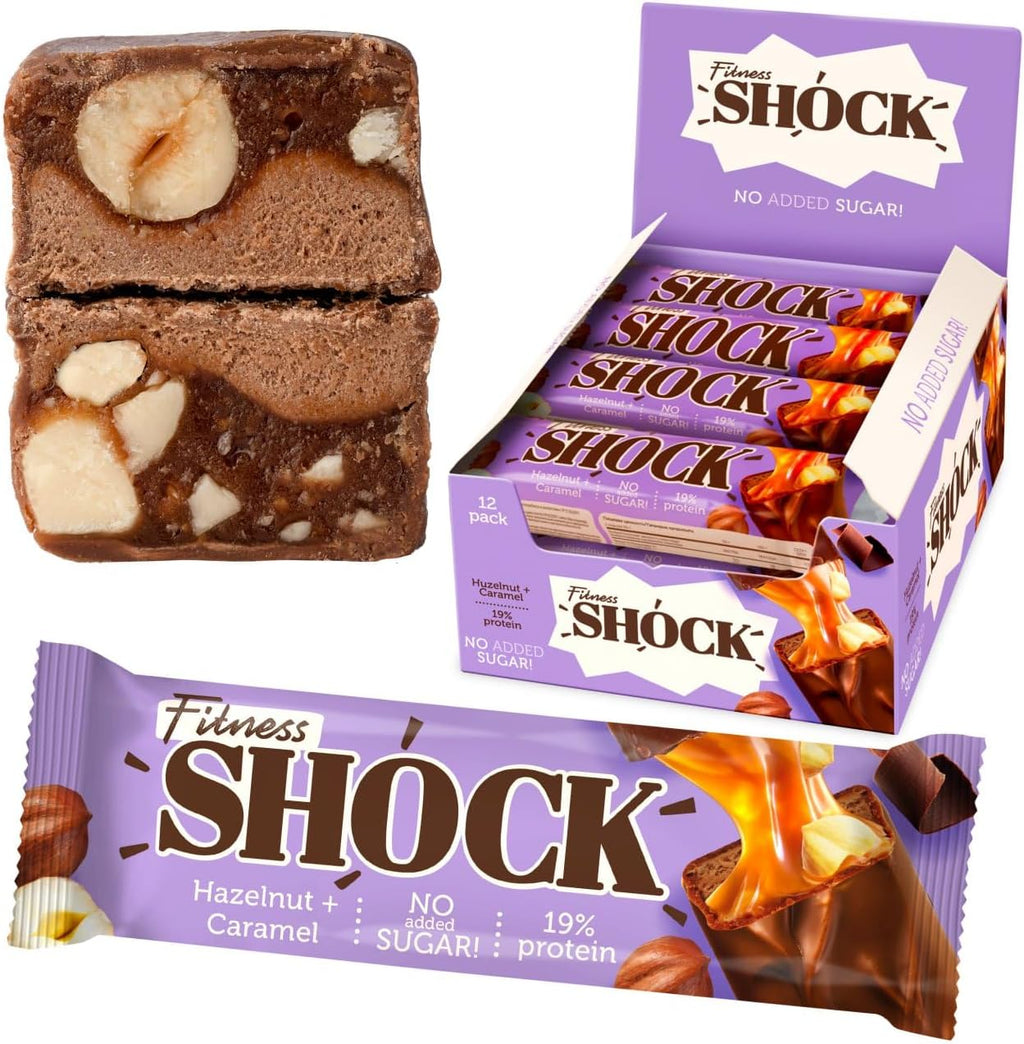 Fitness SHOCK Protein Bar – Hazelnut & Caramel