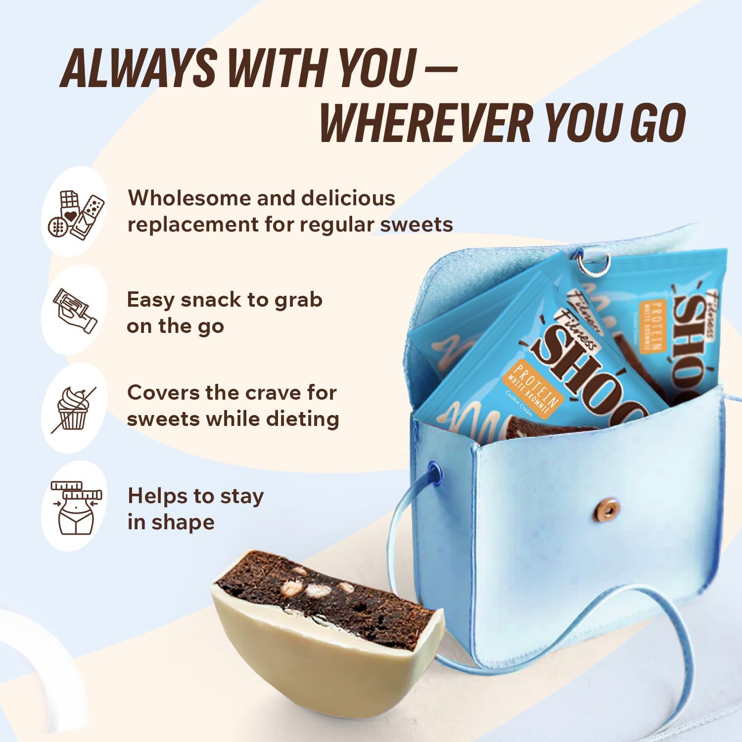 Fitness SHOCK Brownie “Cookies & Cream”