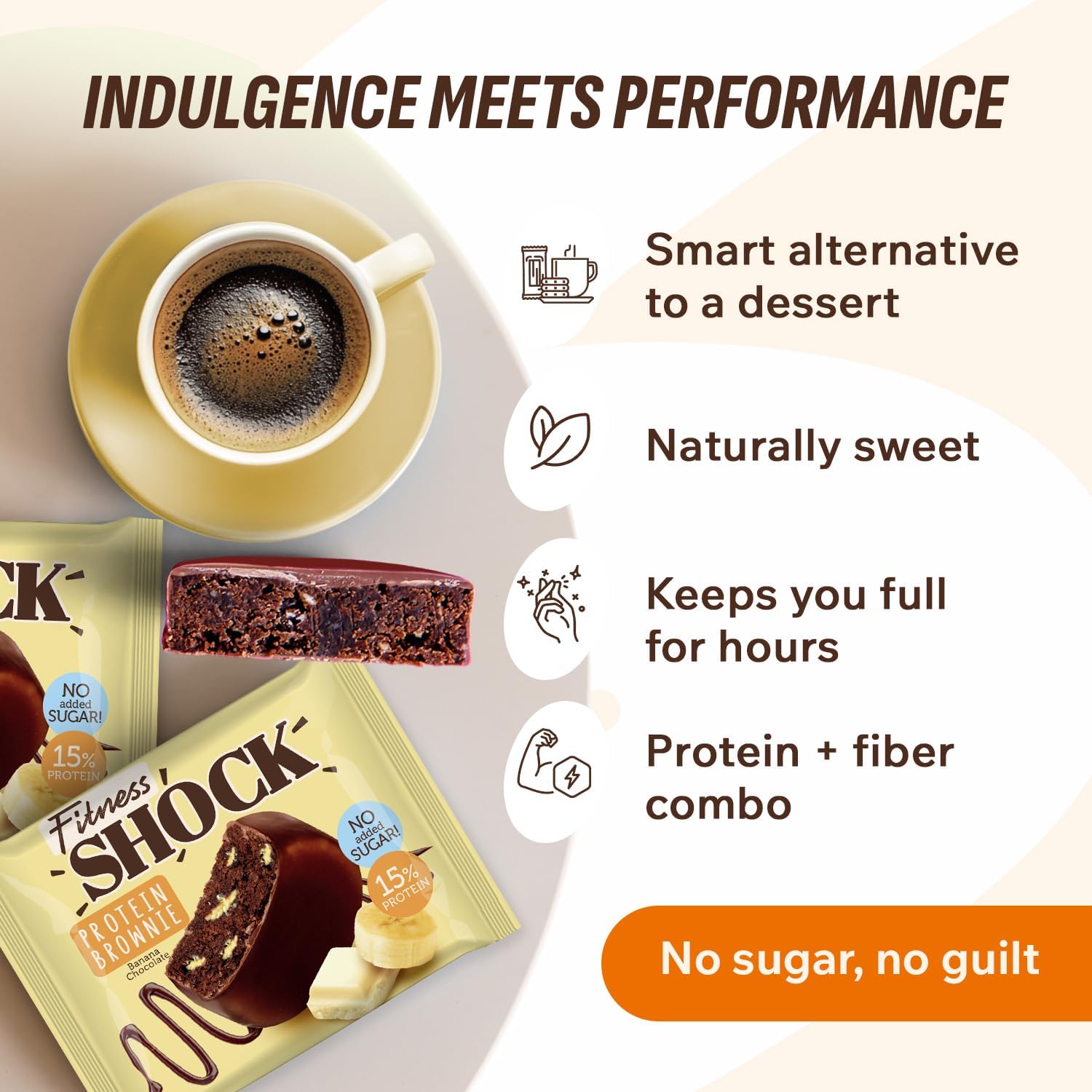 Fitness SHOCK Brownie “Banana”