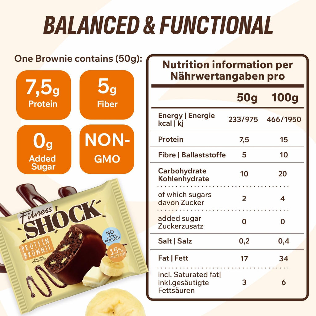 Fitness SHOCK Brownie “Banana”