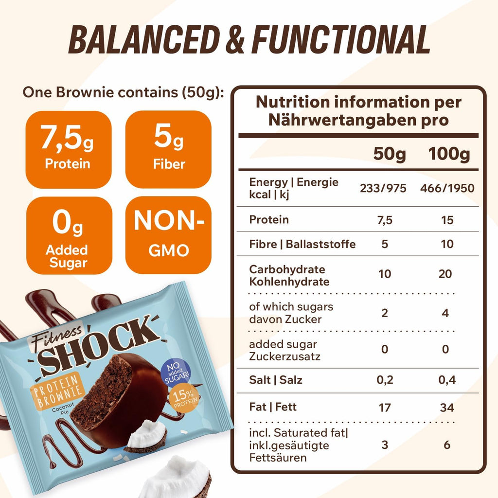 Fitness SHOCK Brownie “Coconut Cake”