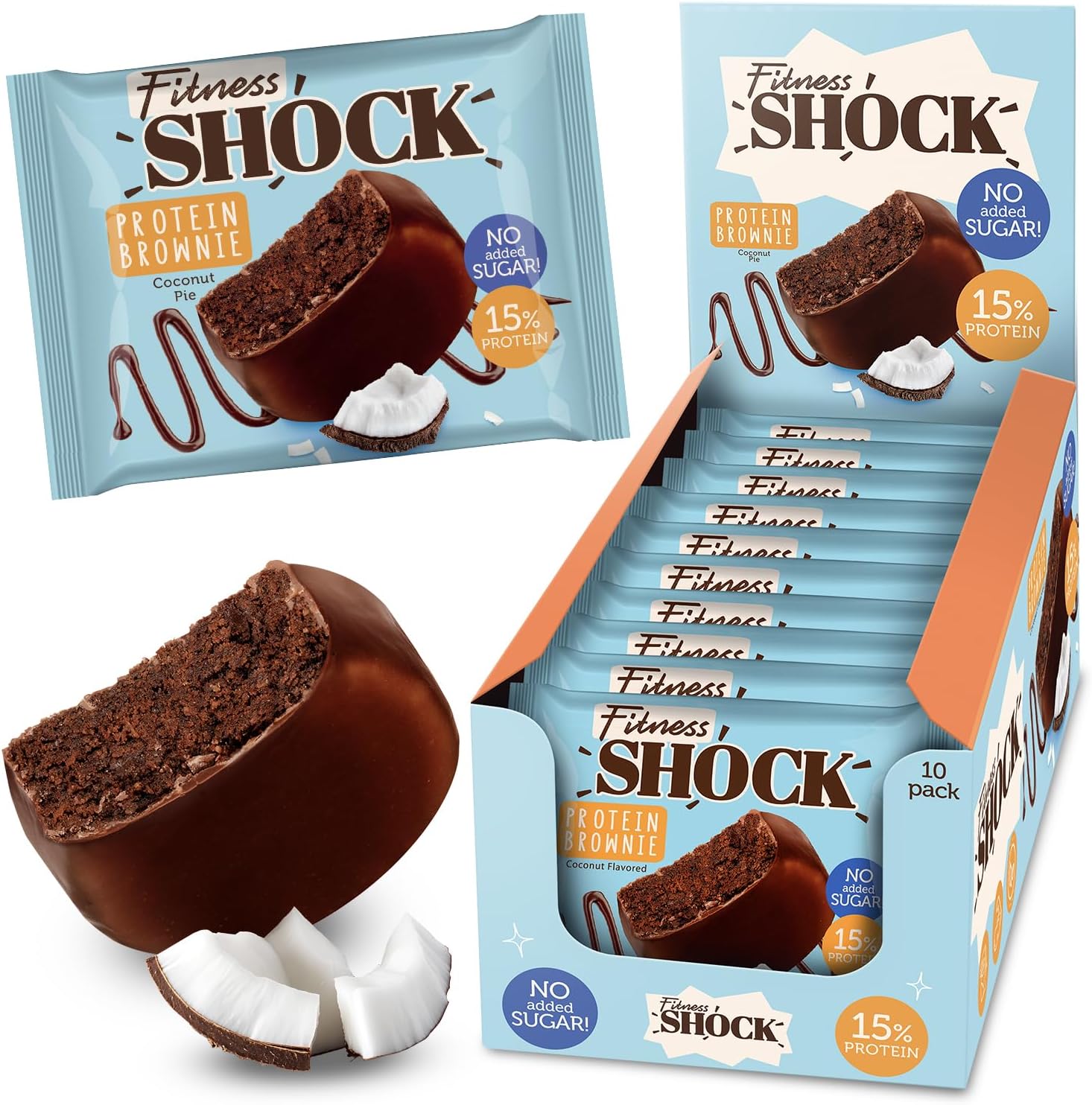 Fitness SHOCK Brownie “Coconut Cake”