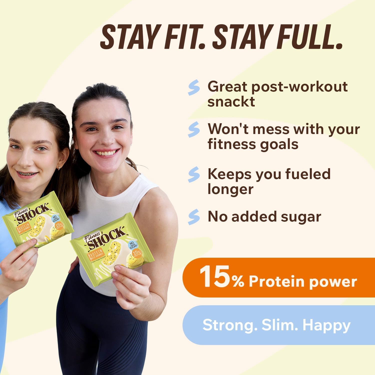 Fitness SHOCK Brownie “Lemon-Poppy”
