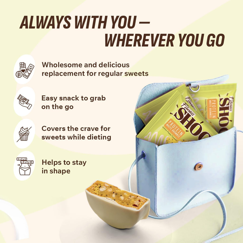 Fitness SHOCK Brownie “Lemon-Poppy”