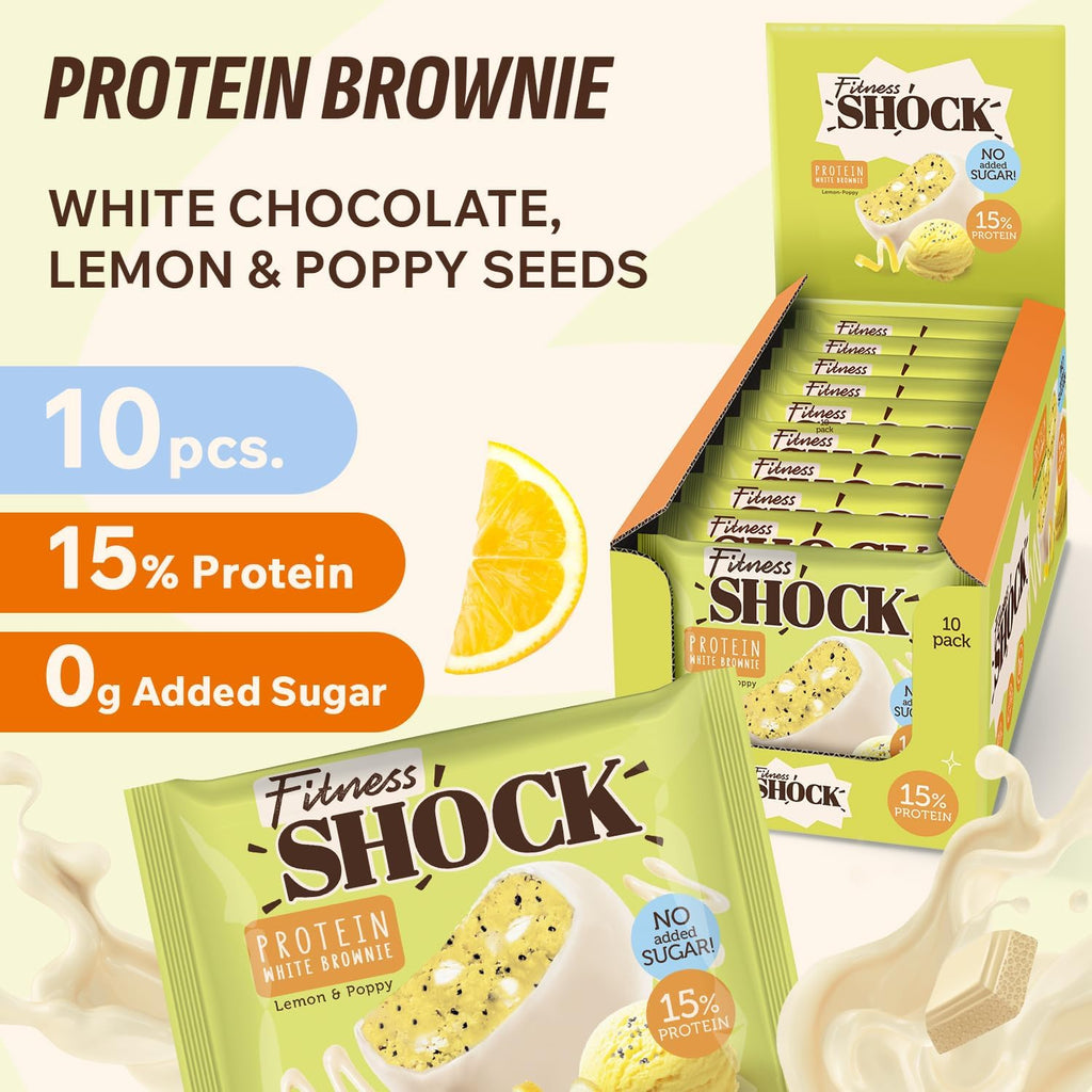 Fitness SHOCK Brownie “Lemon-Poppy”